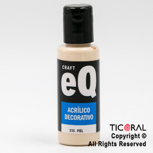 ACRIL.DECOR.EQ 216 PIEL 50ML X 6 UNIDADES